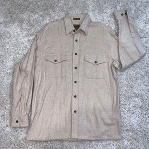 St. John's Bay Mens Fleece Button Down